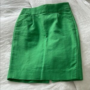 J. Crew Factory Green Pencil Skirt